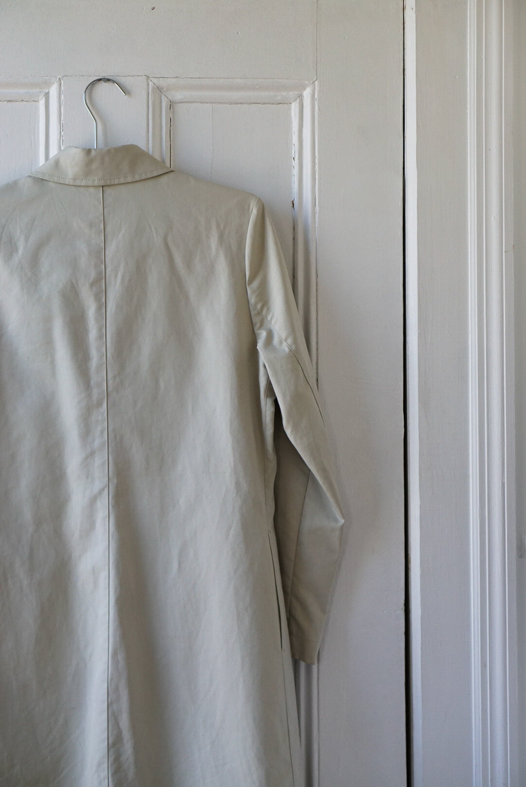 Beige Structured Spring Trench Coat | Size S/M