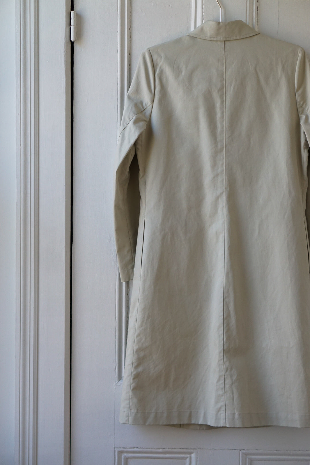 Beige Structured Spring Trench Coat | Size S/M