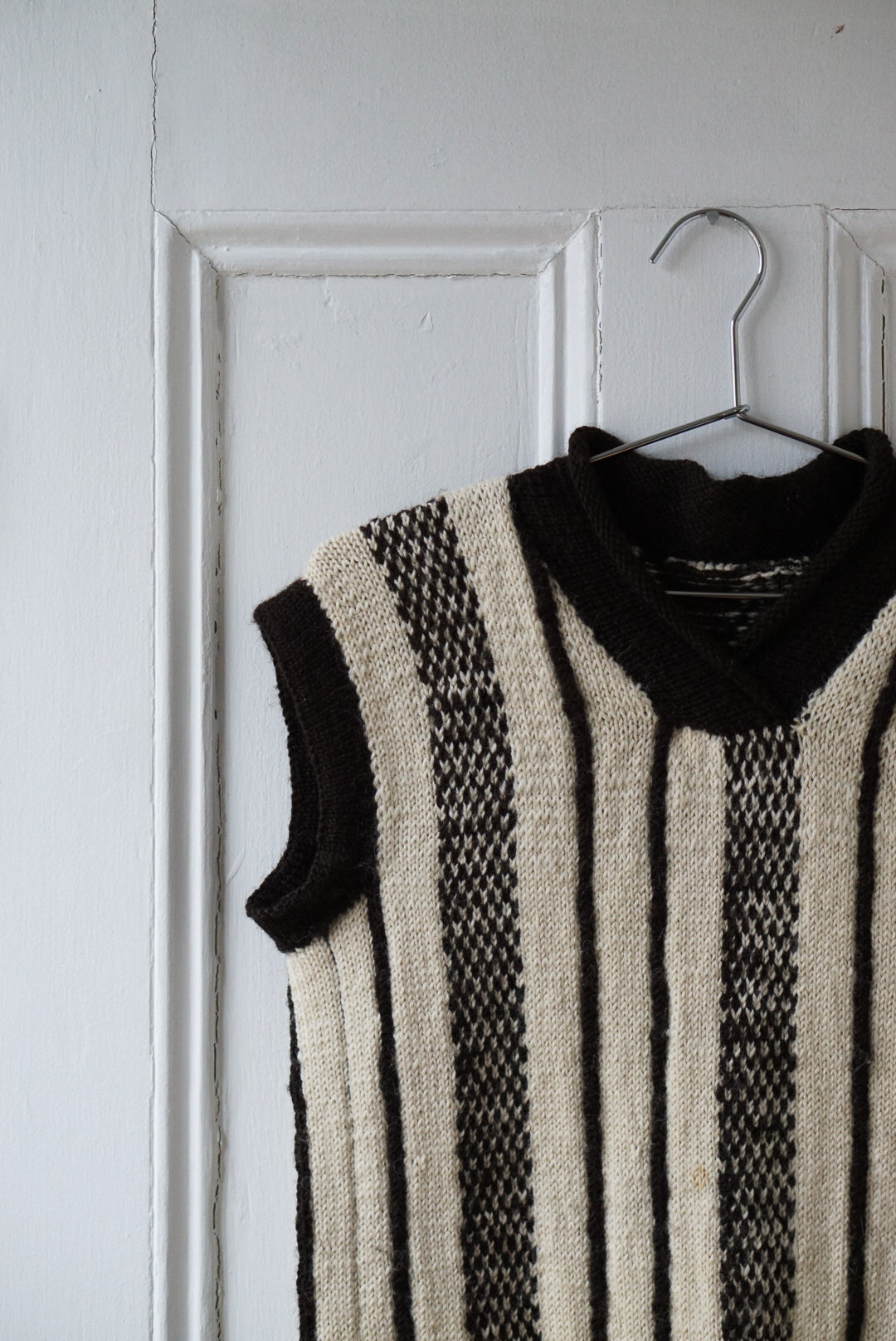 Cocoa and Cream Wool Sweater Vest | Size S/M