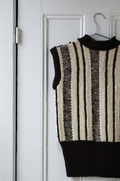 Cocoa and Cream Wool Sweater Vest | Size S/M