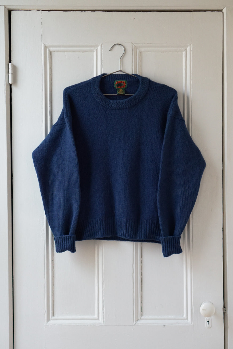 French Navy Pure Wool Sweater | Size S/M