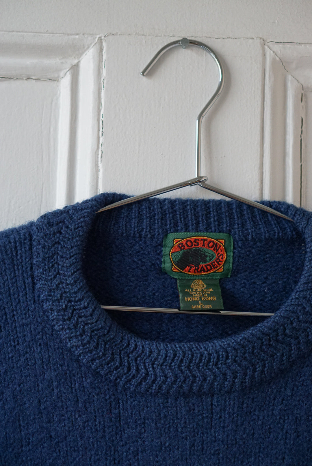 French Navy Pure Wool Sweater | Size S/M