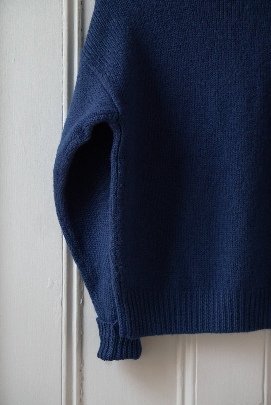 French Navy Pure Wool Sweater | Size S/M