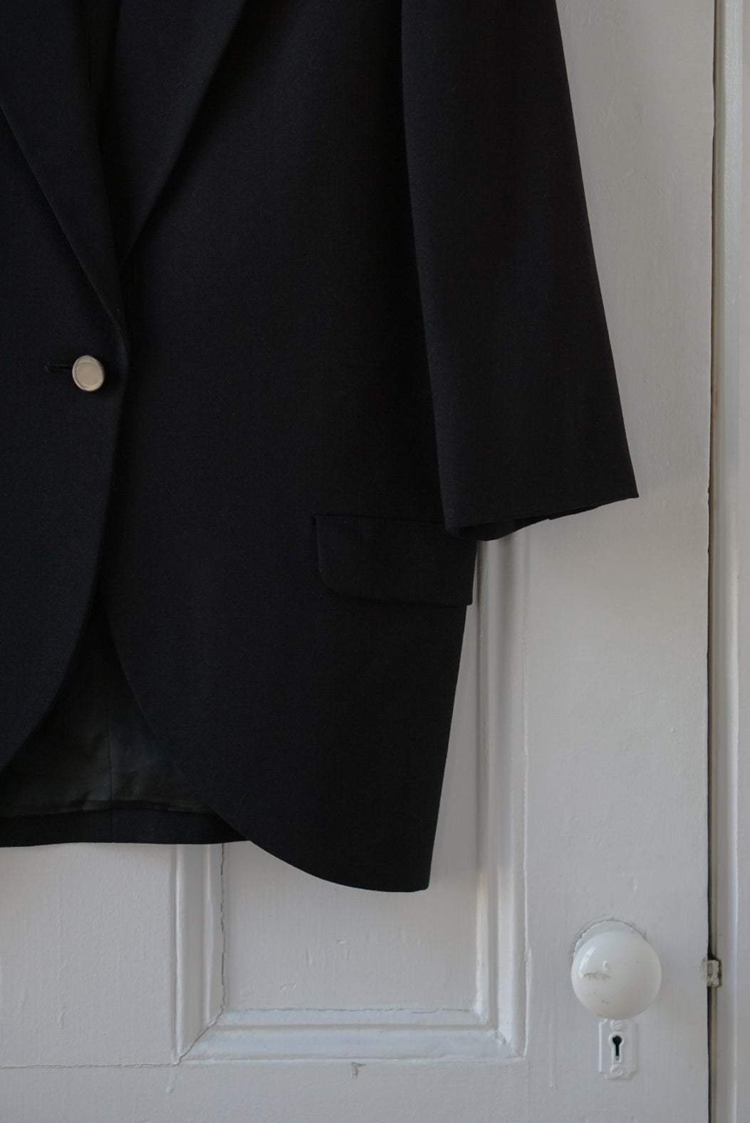 Black Pure Wool Blazer | Size M/L