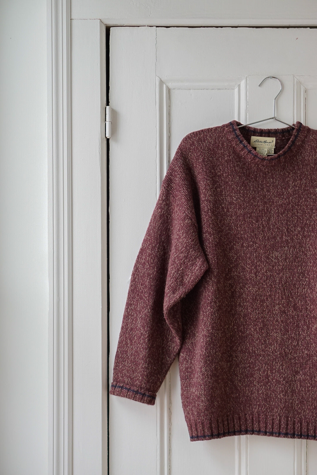 Rustic Plum Wool Knit | Size L