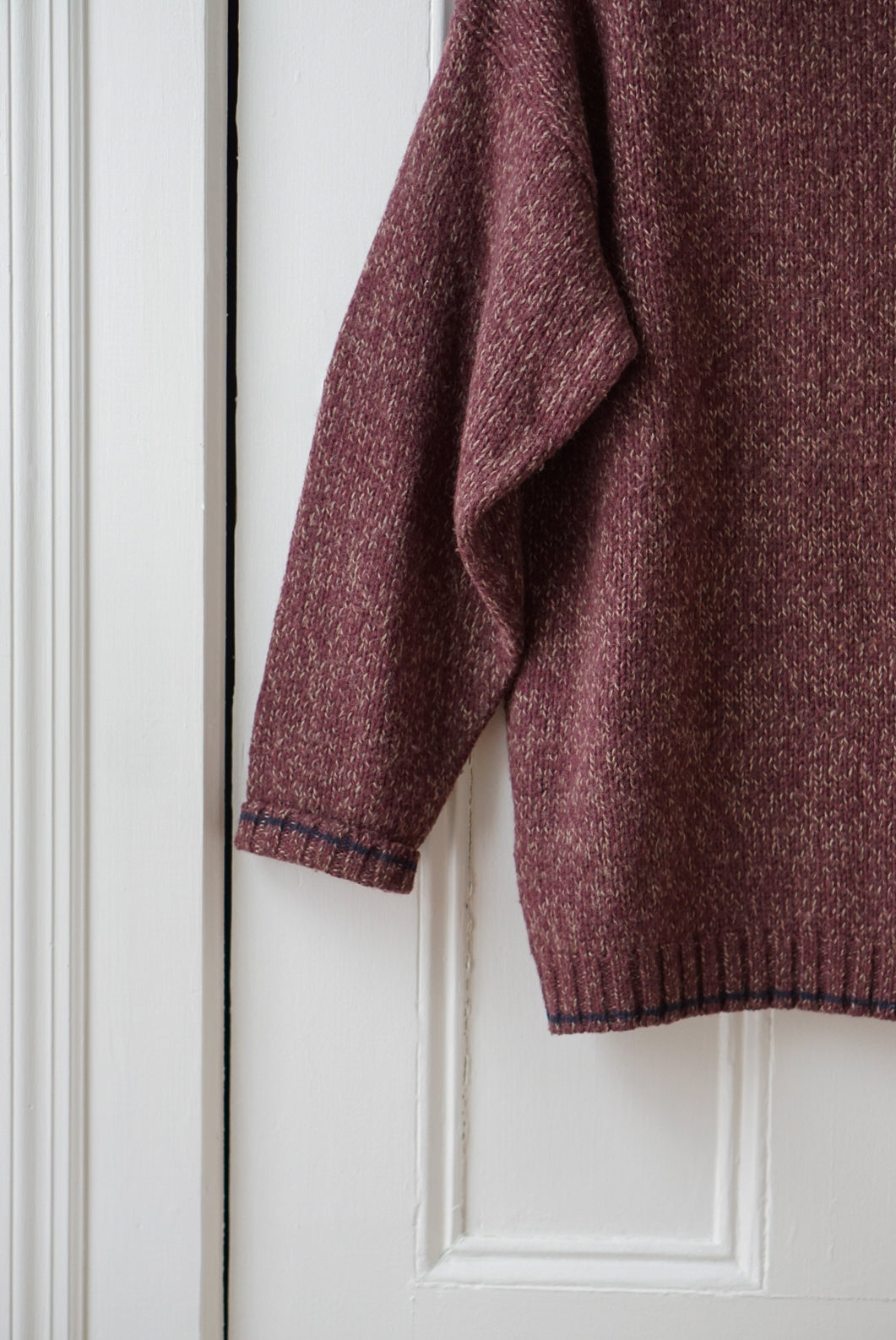 Rustic Plum Wool Knit | Size L