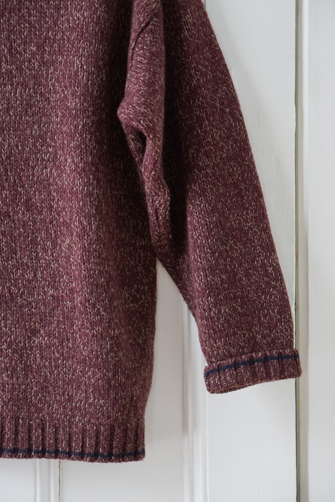 Rustic Plum Wool Knit | Size L