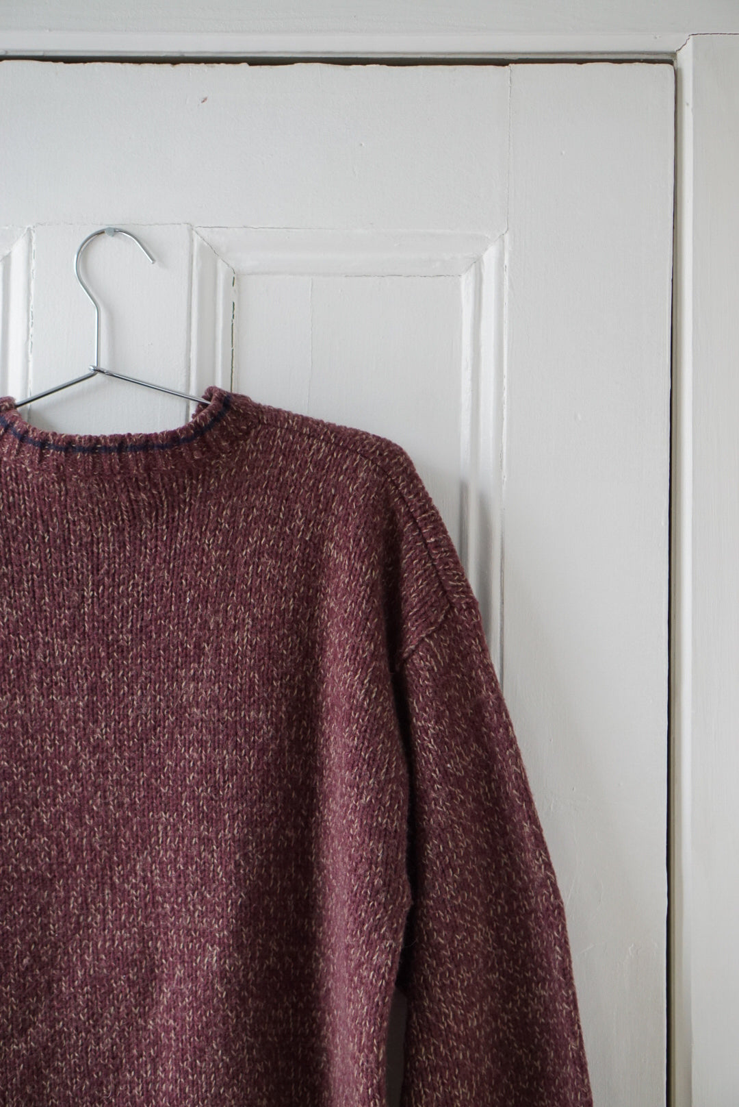 Rustic Plum Wool Knit | Size L