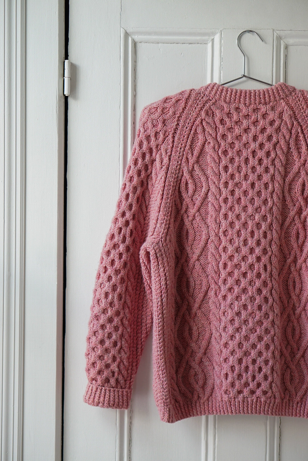 Tea Rose Handknit Cardigan | Size M/L