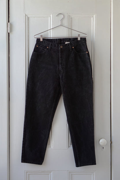 Black Straight Leg Denim Jeans | Size 30/31