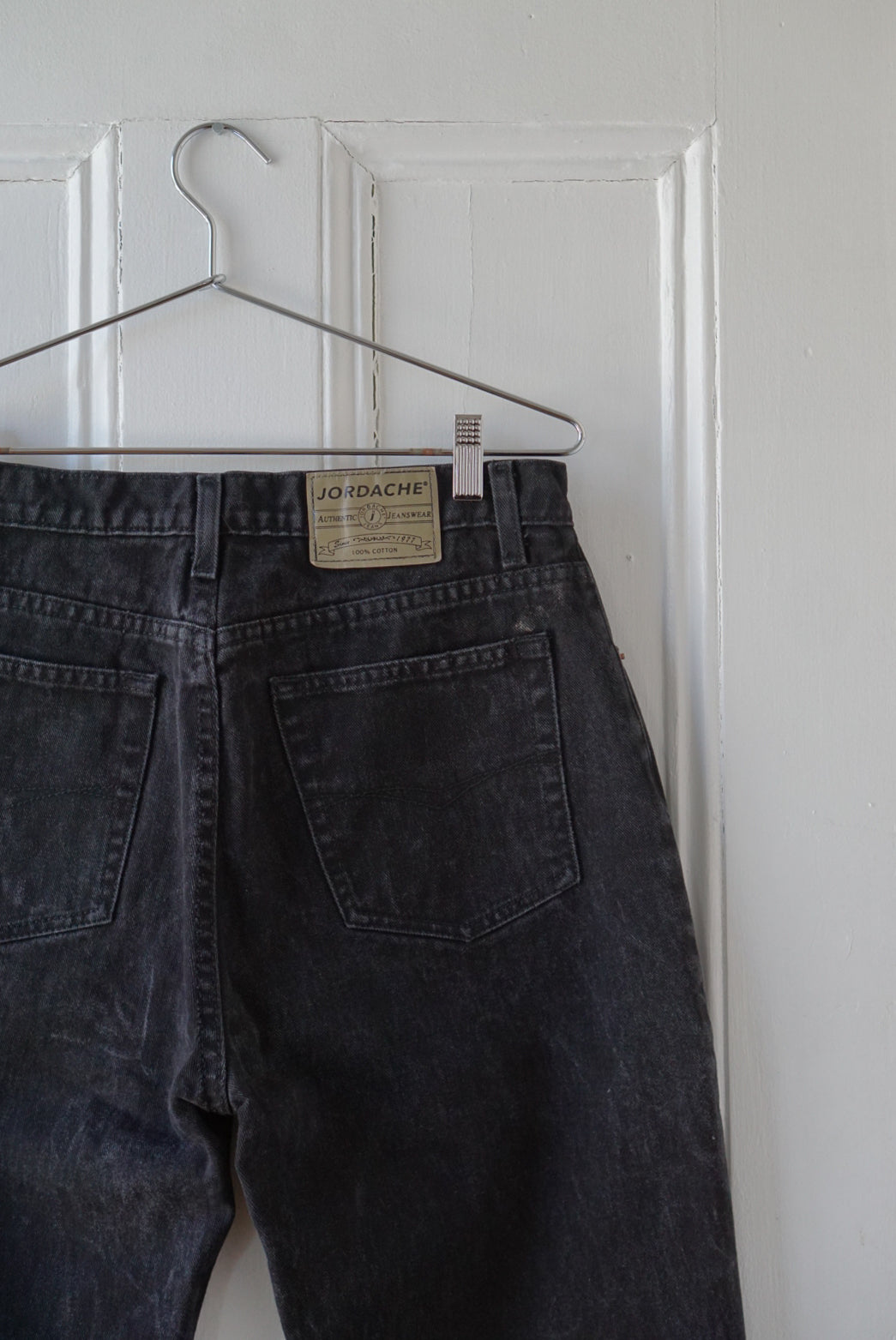 Black Straight Leg Denim Jeans | Size 30/31