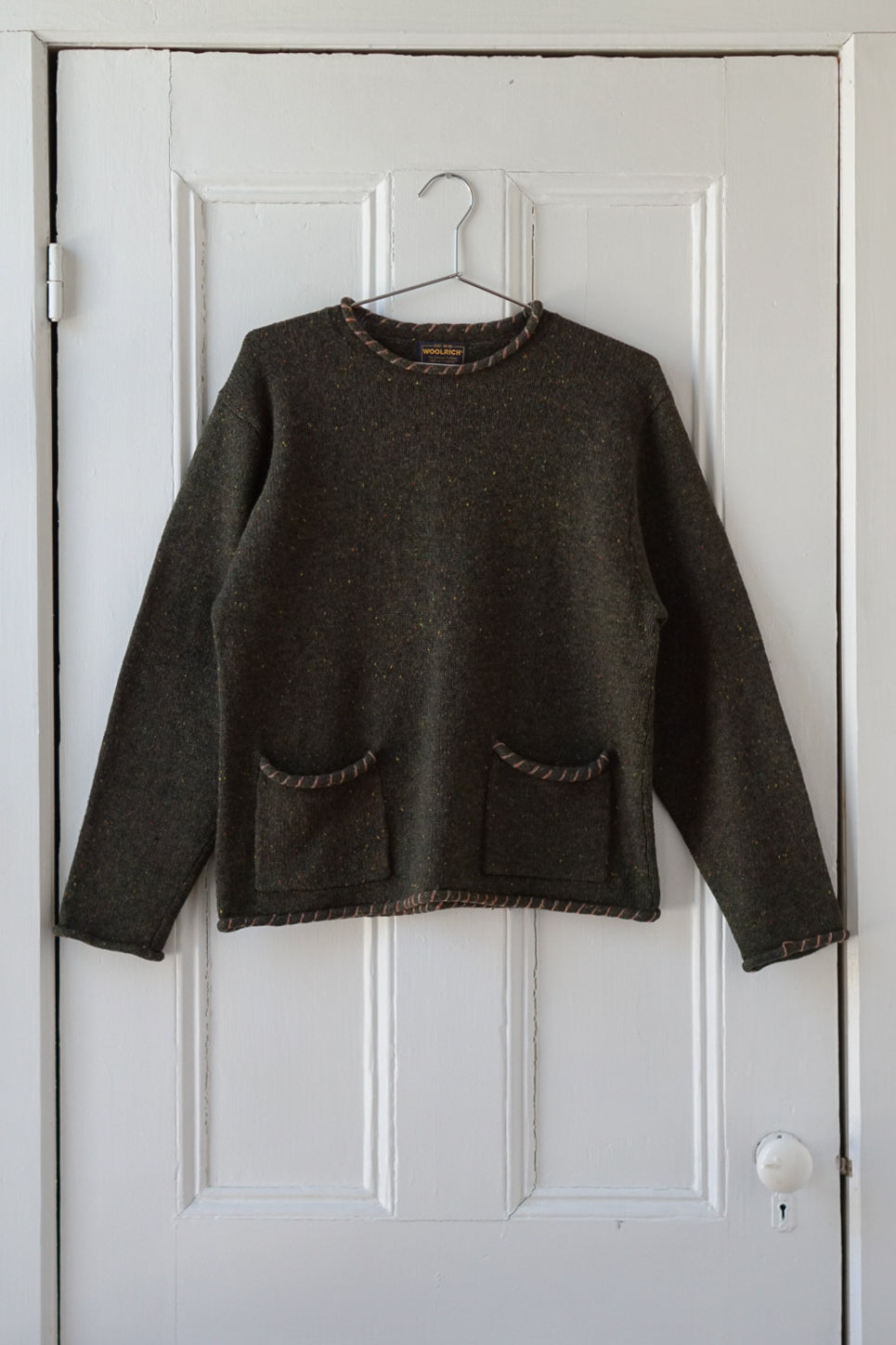 Pine Green Speckled Pocket Sweater | Size M