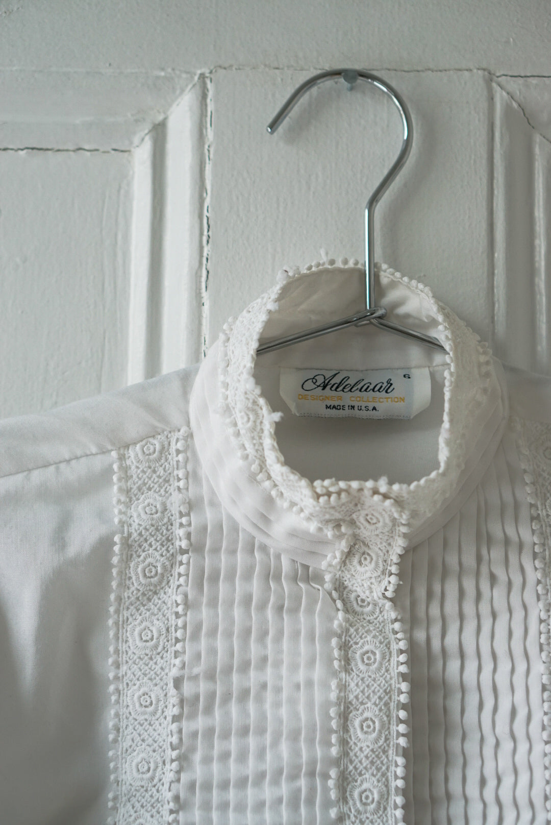 Designer Collection White Embellished Blouse | Size S