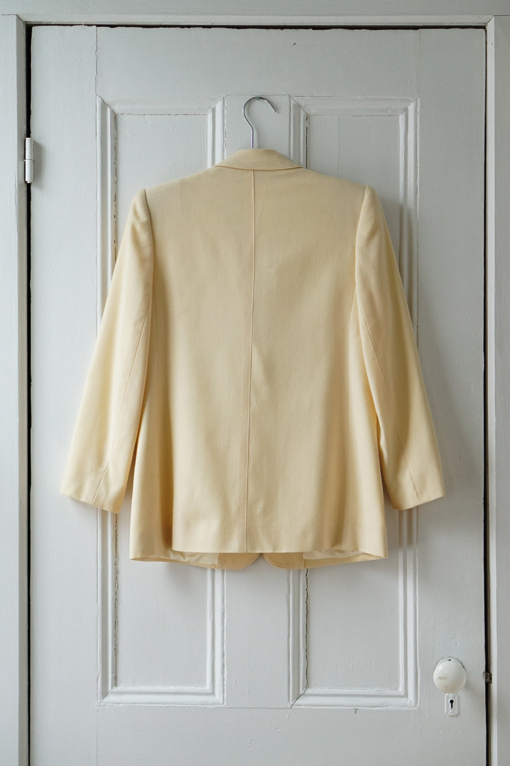 Butter Yellow Classic 80s Blazer | Size S