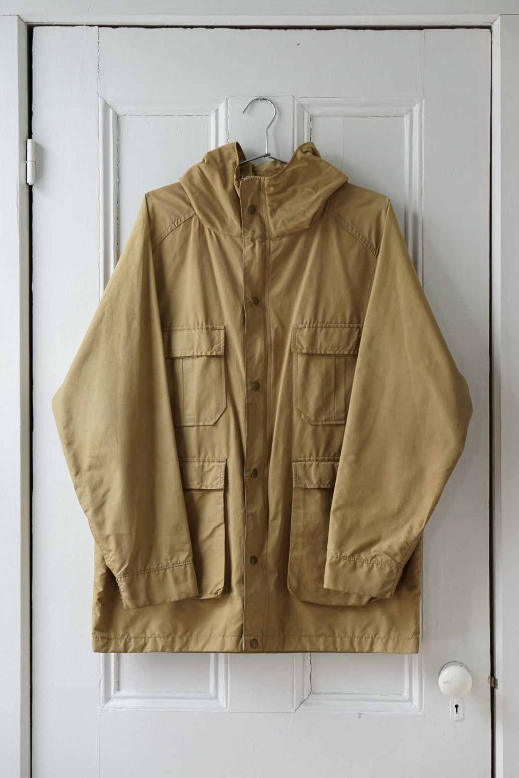 Hooded Camel Parka | Size L