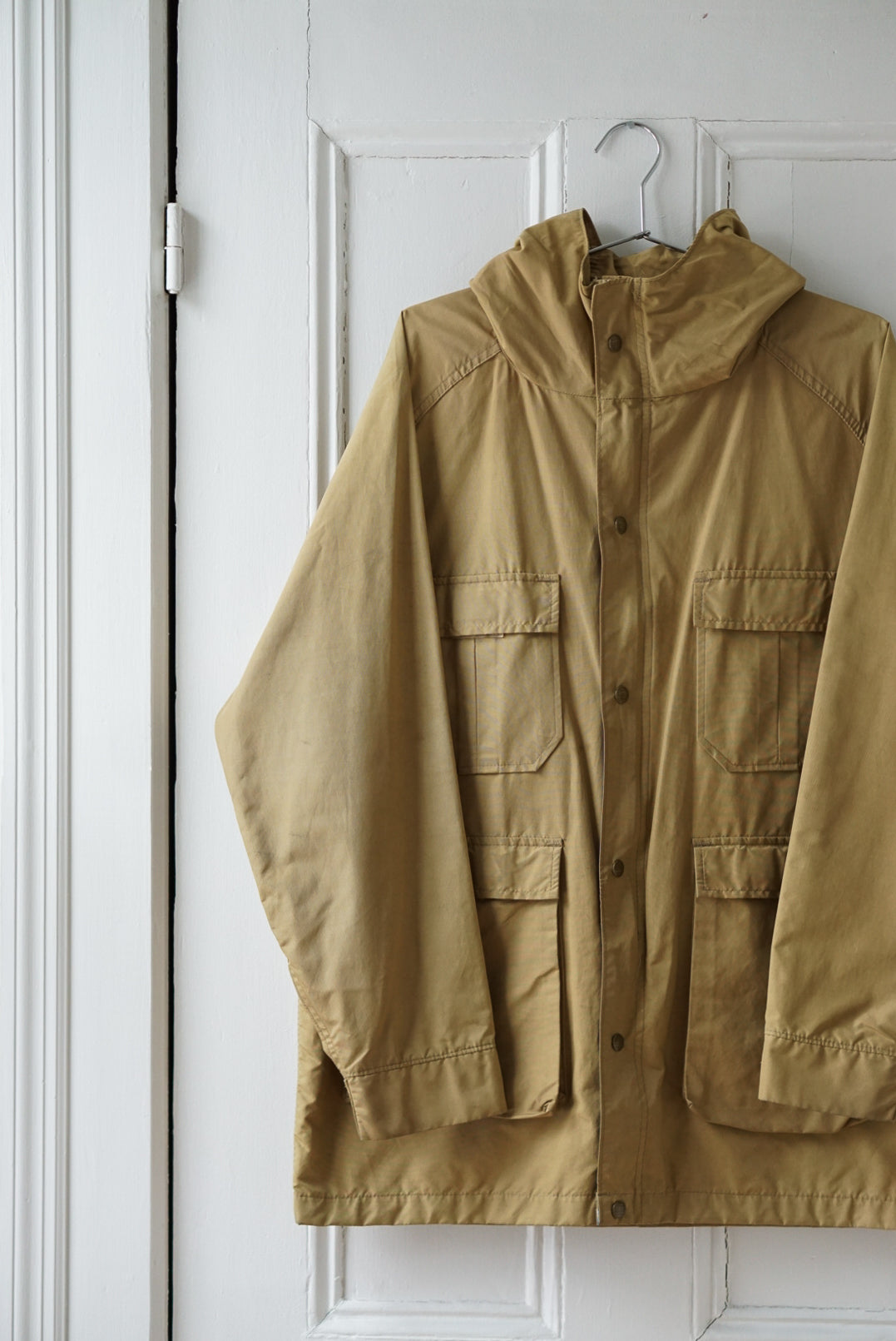 Hooded Camel Parka | Size L