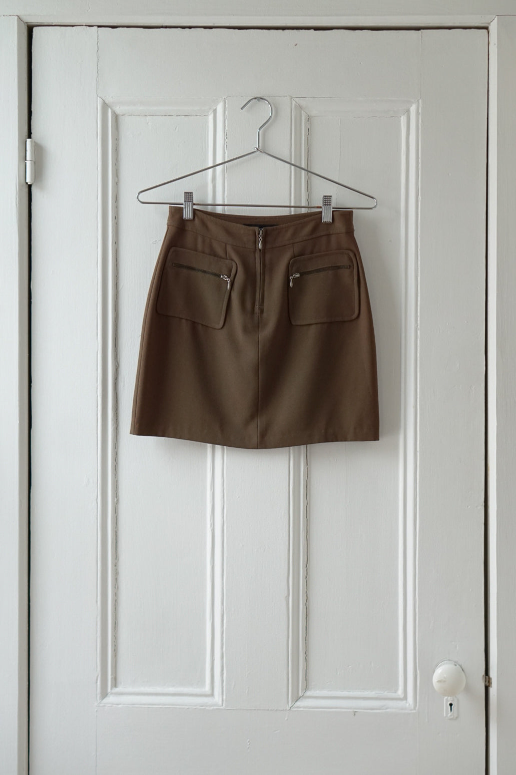 Army Green 90s Mini Skirt | Size 26