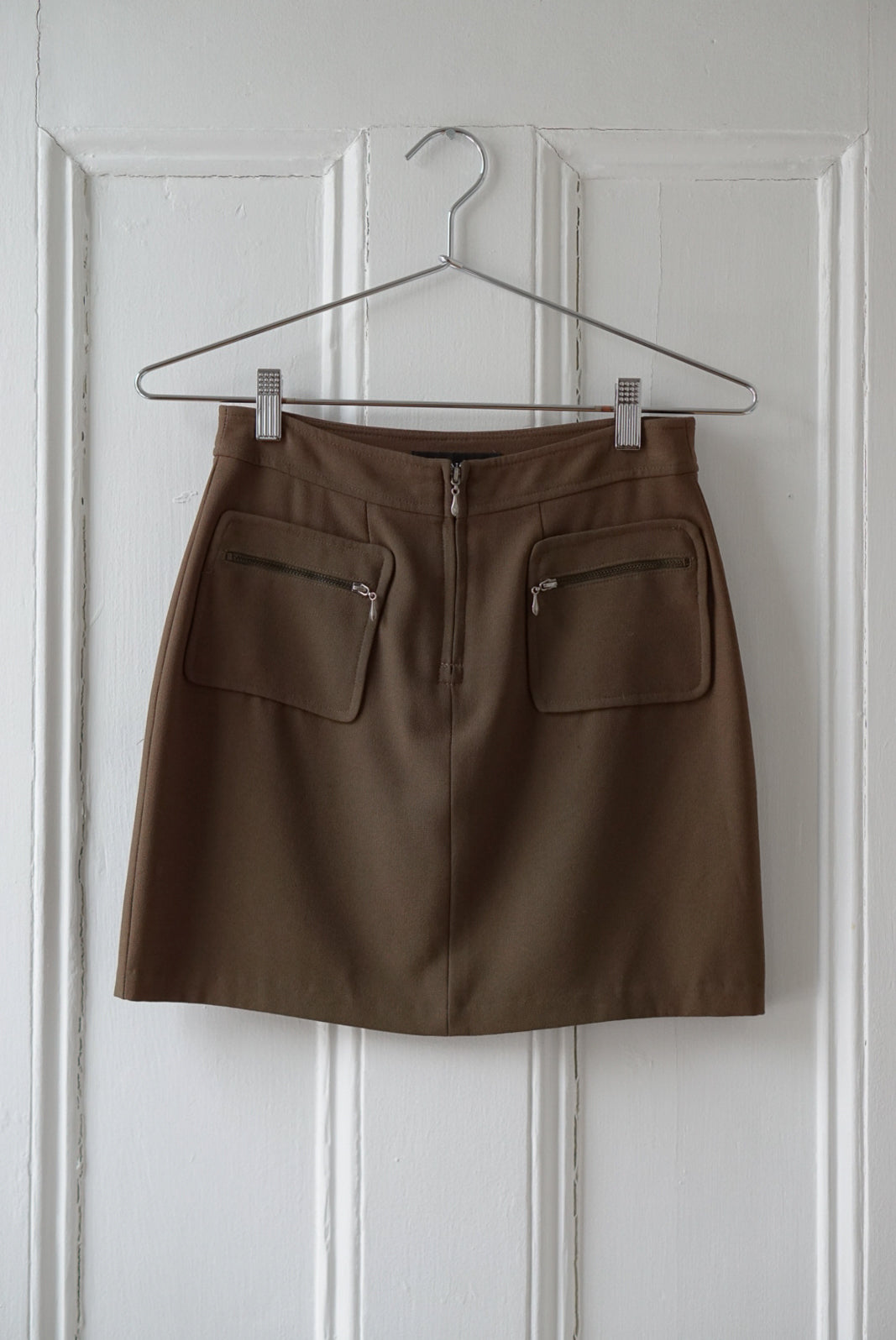 Army Green 90s Mini Skirt | Size 26