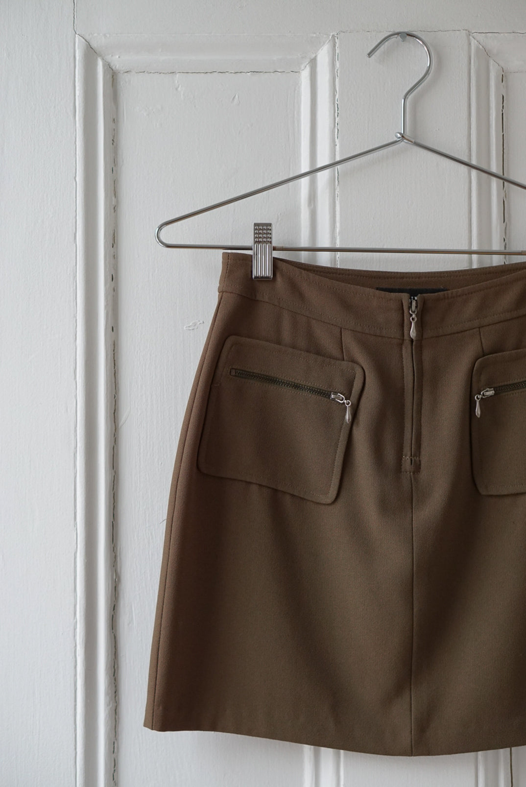 Army Green 90s Mini Skirt | Size 26