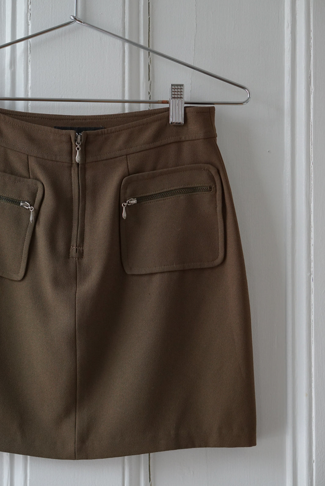 Army Green 90s Mini Skirt | Size 26