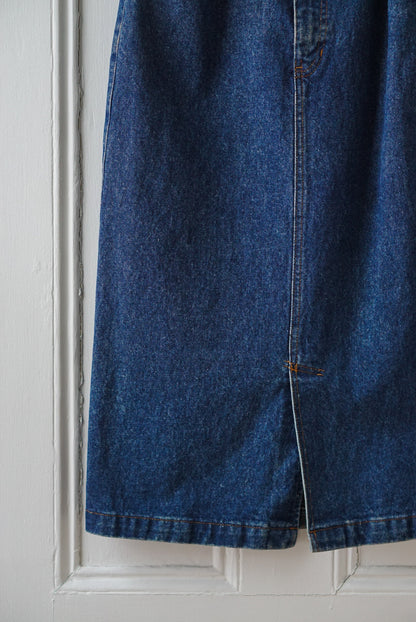 Classic Denim Midi Skirt | Size 26/27