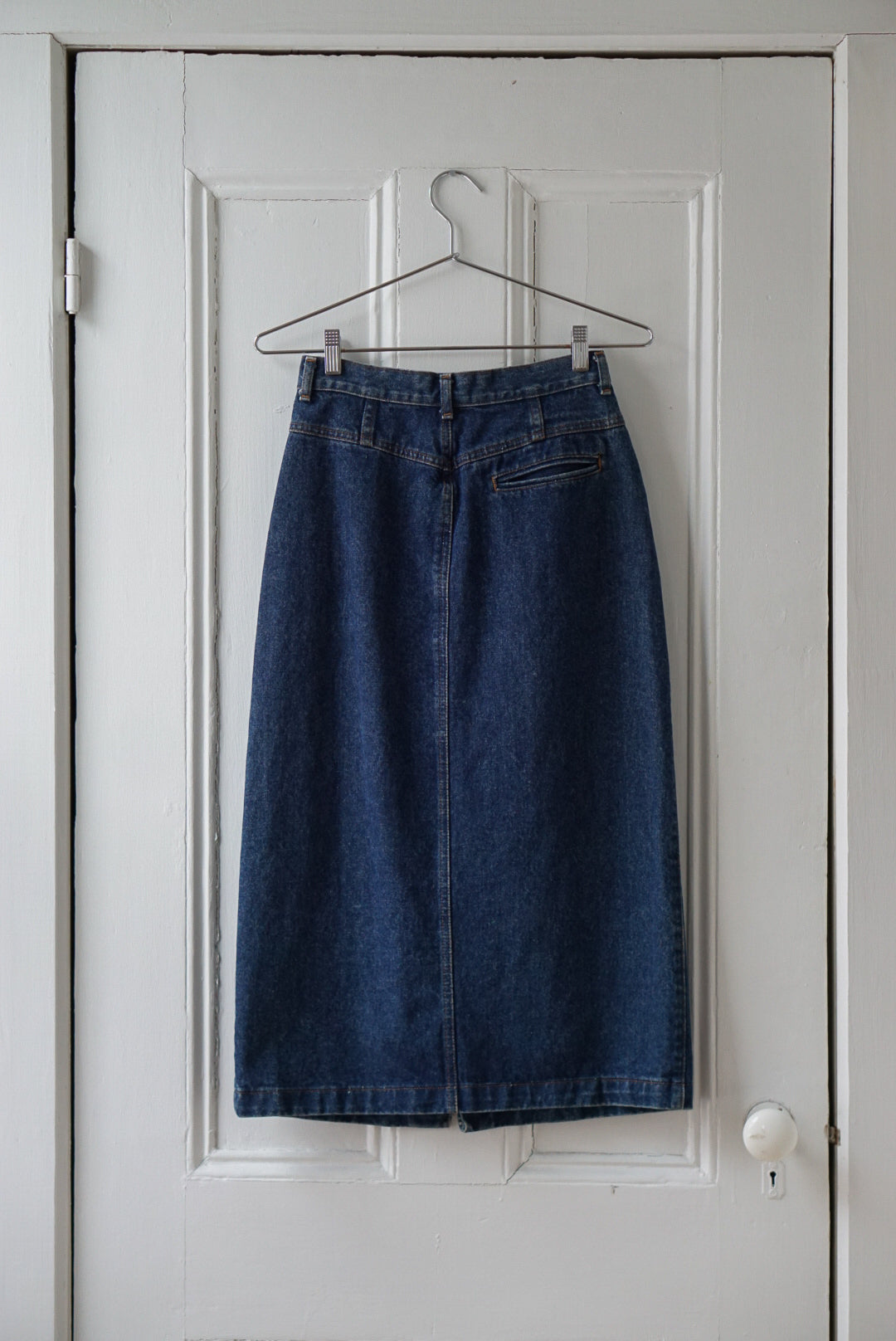 Classic Denim Midi Skirt | Size 26/27