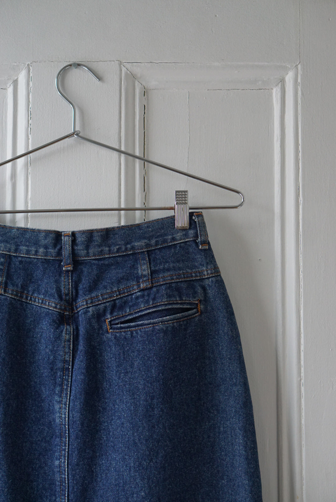 Classic Denim Midi Skirt | Size 26/27