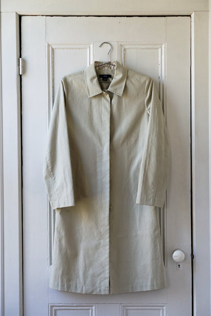 Beige Structured Spring Trench Coat | Size S/M