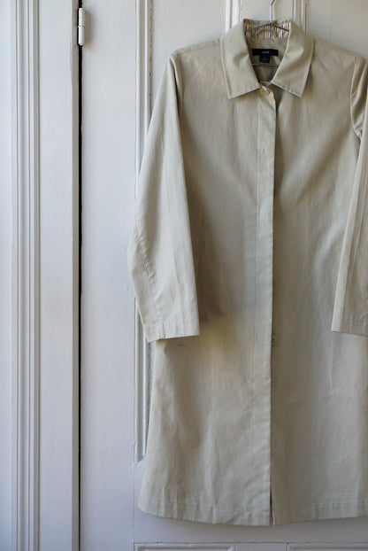 Beige Structured Spring Trench Coat | Size S/M