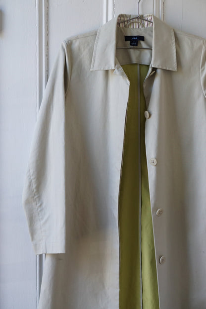 Beige Structured Spring Trench Coat | Size S/M