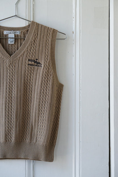 &quot;Pebble Beach&quot; Cable Knit Vest | Size S/M