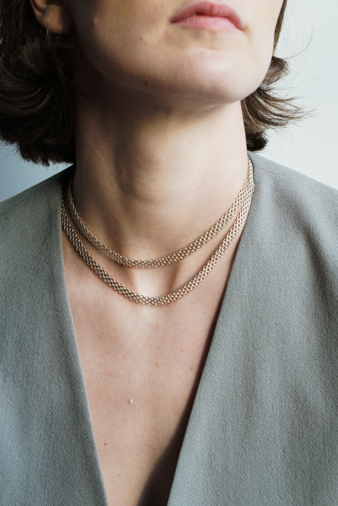 16&quot; Italian Sterling Silver Mesh Chain