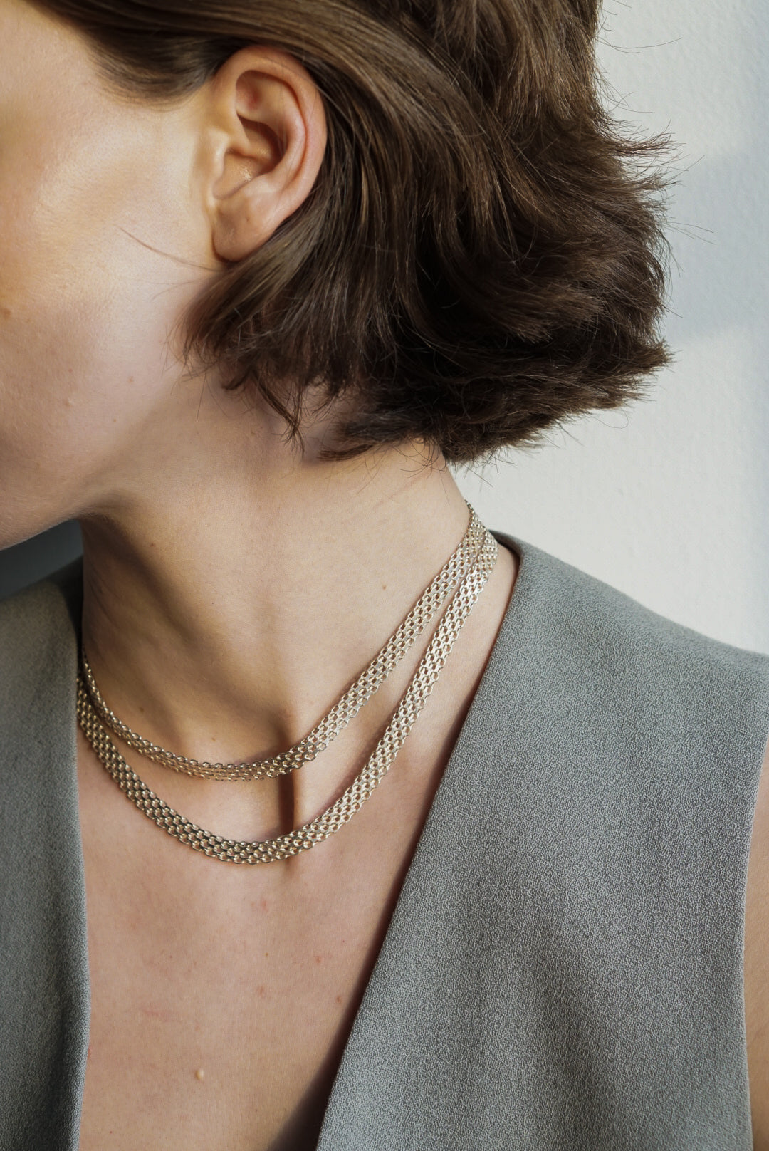 18&quot; Italian Sterling Silver Mesh Chain