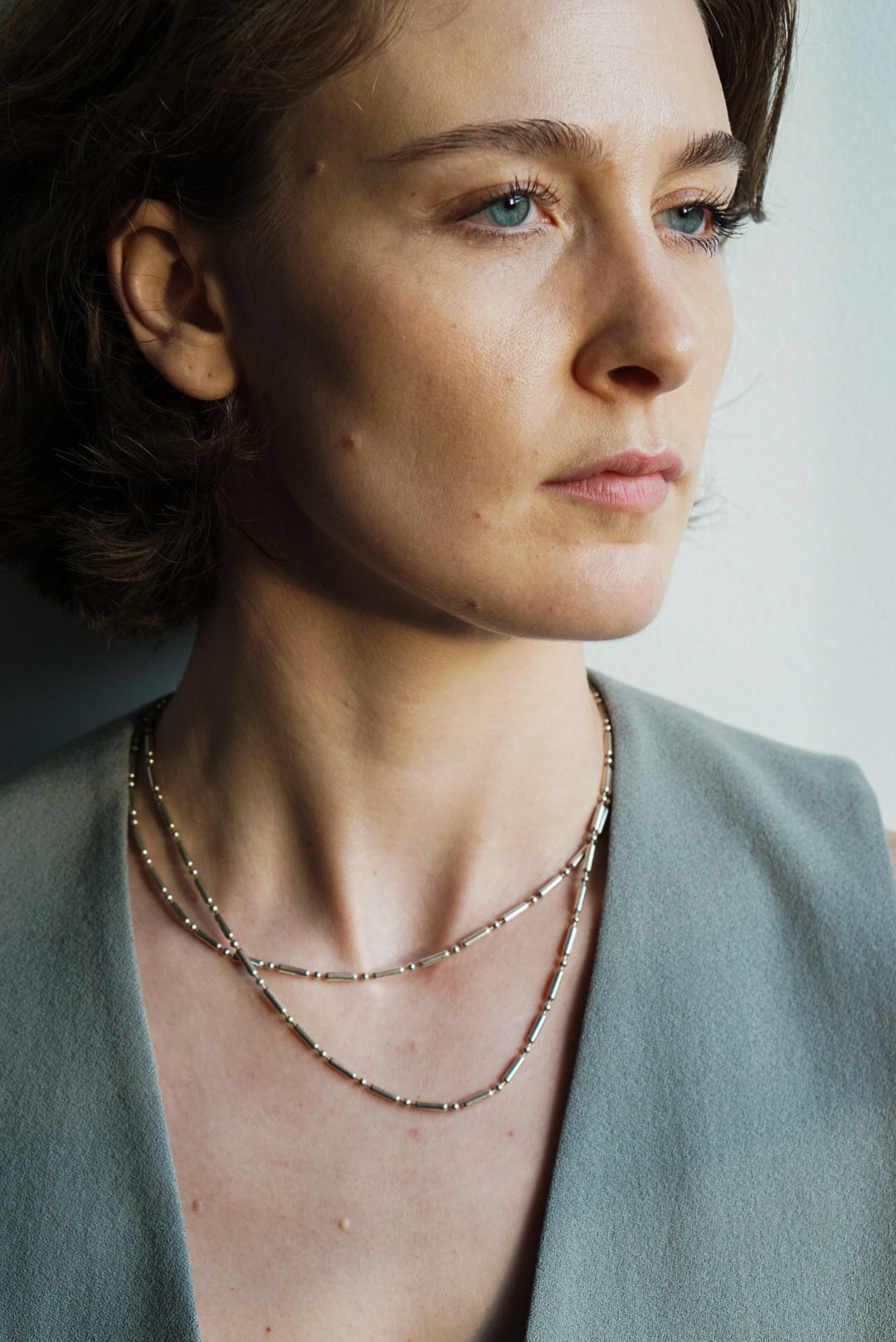 18&quot; Italian Sterling Silver Tube Chain