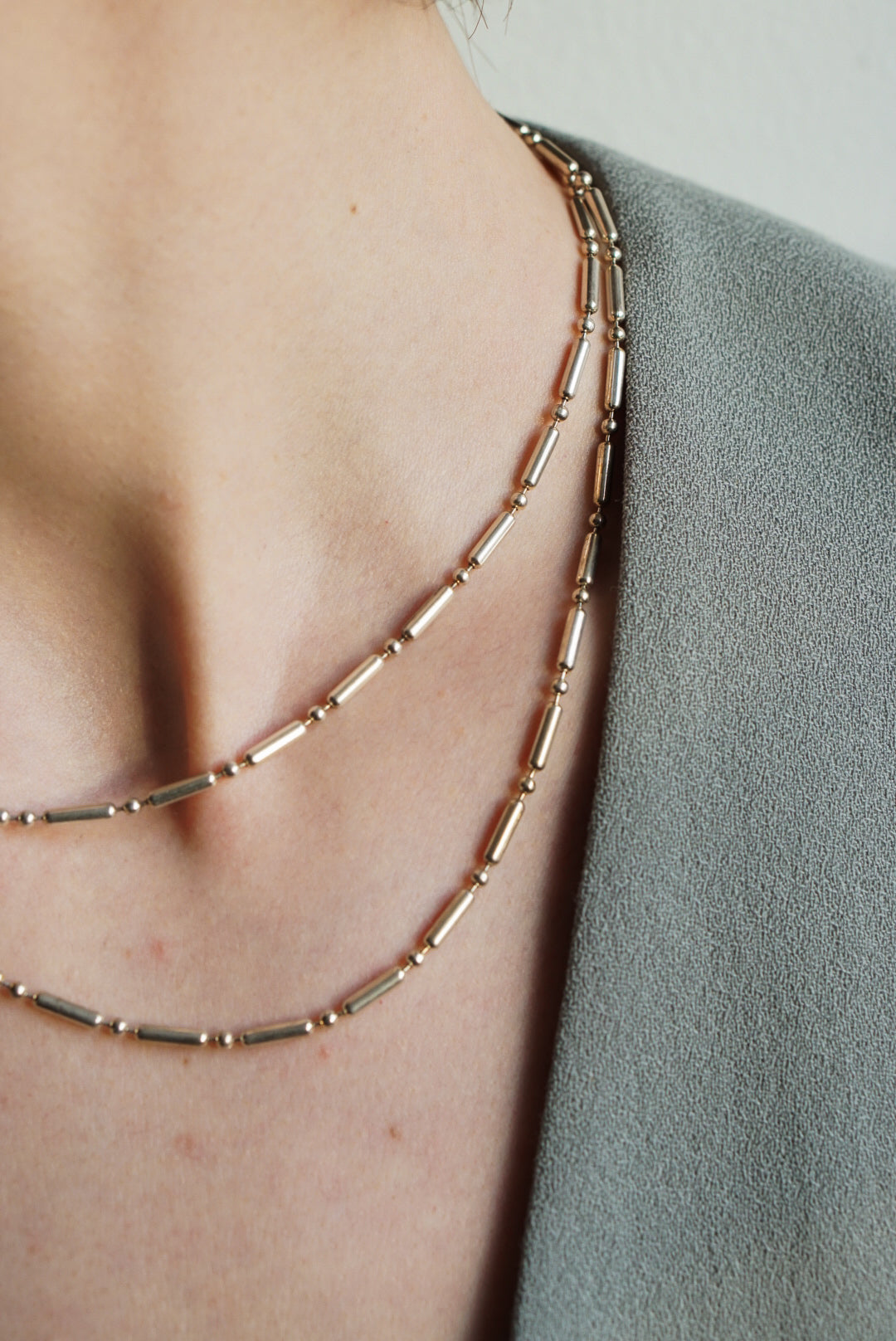 18&quot; Italian Sterling Silver Tube Chain