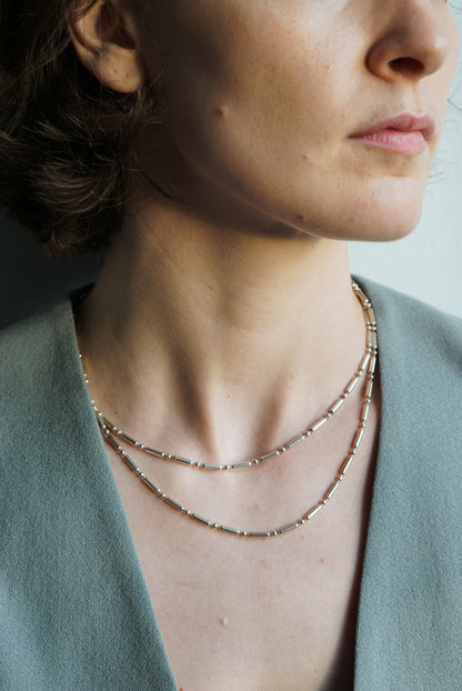 18&quot; Italian Sterling Silver Tube Chain