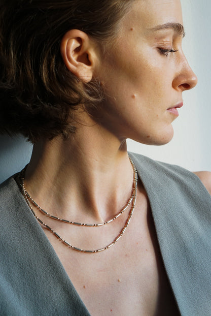 18&quot; Italian Sterling Silver Tube Chain