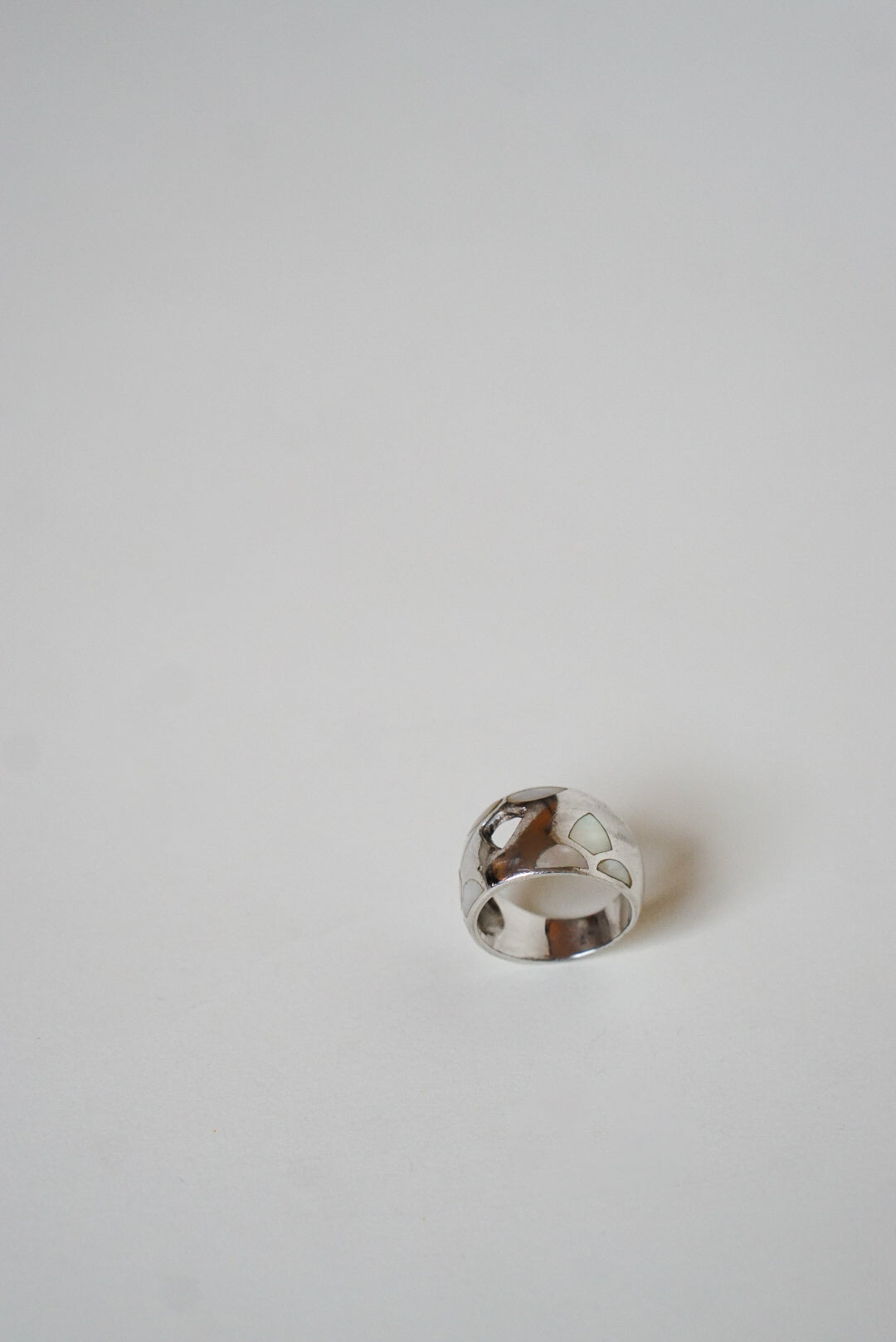 Sterling Silver Mosaic Dome Ring