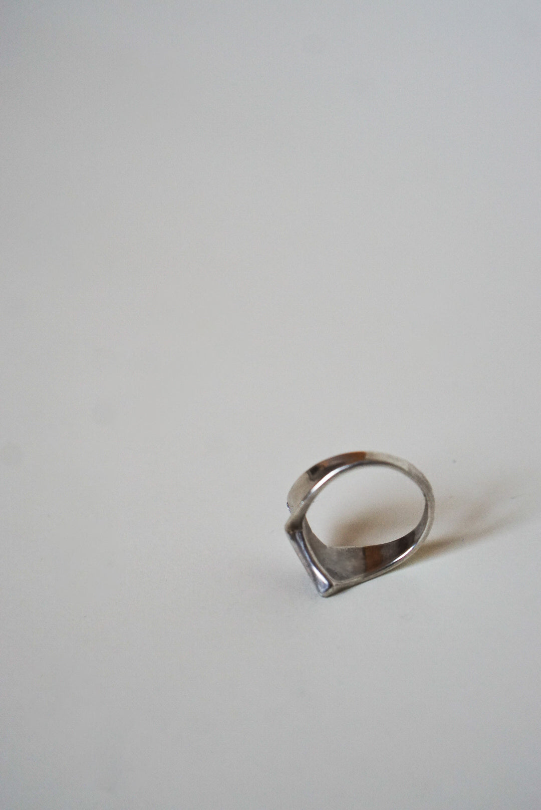 Sterling Silver Modernist Sculptural Band